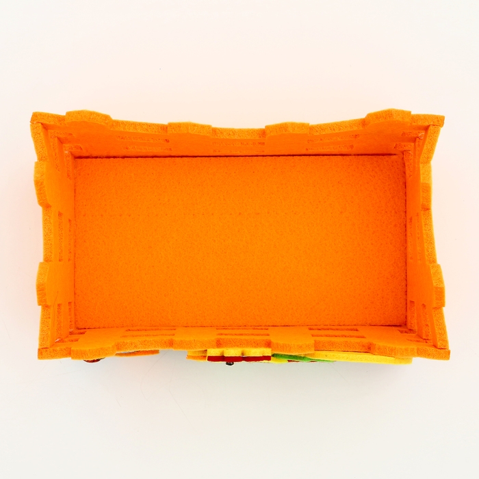 Пасхальный декор корзинка  оранжевого цвета  Пасхальный декор корзинка  оранжевого цвета "Петушек" 10х16х9 см