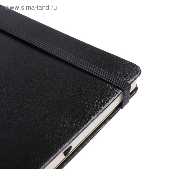 Бизнес-блокнот А5, 100 листов Megapolis Journal, искусственная кожа, тонированный блок, на резинке, чёрный Бизнес-блокнот А5, 100 листов Megapolis Journal, искусственная кожа, тонированный блок, на резинке, чёрный