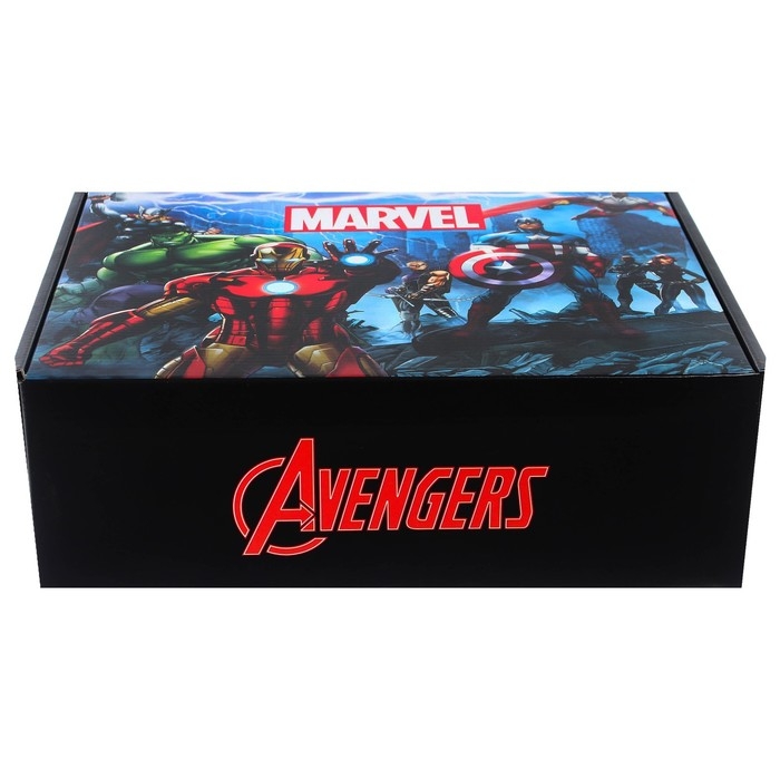 Подарочная коробка, складная, 28х21х9 см, Мстители Подарочная коробка, складная, 28х21х9 см, Мстители