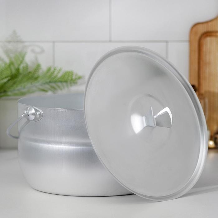 Котелок туристический, 4,5 л, алюминиевая крышка Котелок туристический, 4,5 л, алюминиевая крышка