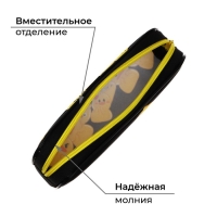 Пенал мягкий, 1 отделение, 80 х 210 х 40 мм, объёмный, Calligrata ПМО 21-20, "Утки"