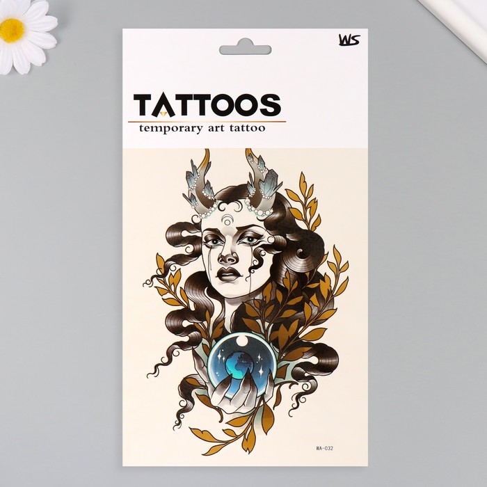 Татуировка на тело цветная Татуировка на тело цветная "Признанная Луной" 26,1х14,6 см
