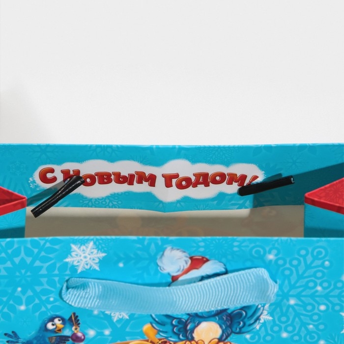 Пакет подарочный новогодний ламинированный «Лесные зверушки», MS 18 х 23 х 10 см, Новый год Пакет подарочный новогодний ламинированный «Лесные зверушки», MS 18 х 23 х 10 см, Новый год