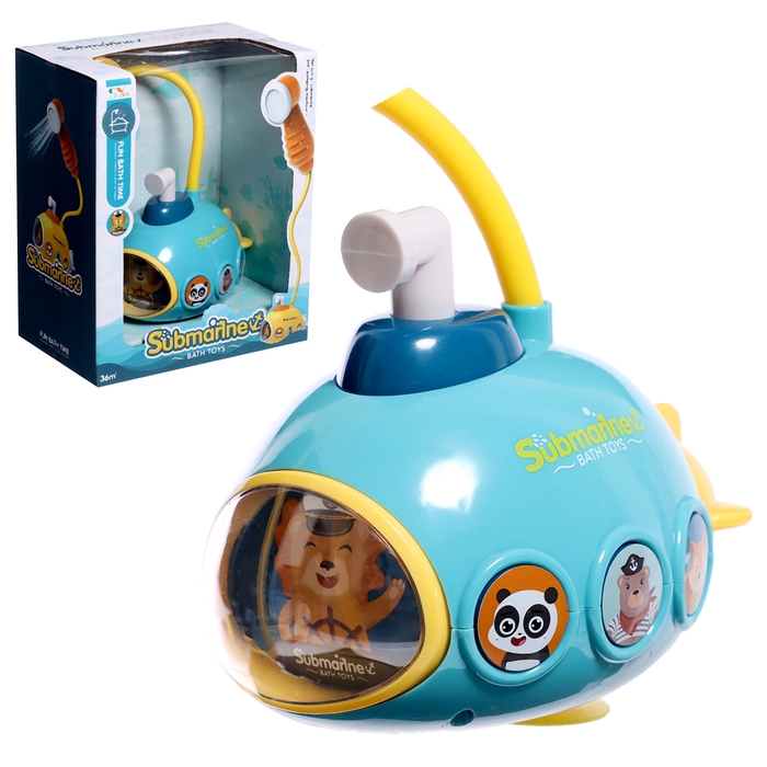 Детский душ для ванны &laquo;Подводная лодка&raquo;, работает от батареек, цвет МИКС