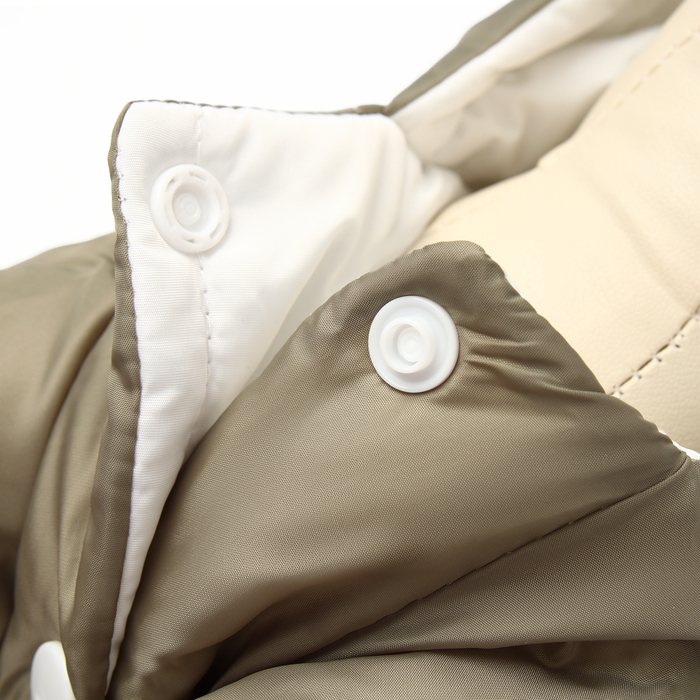 Комбинезон с подкладом "Дракоша", размер S (ДС 25, ОГ 35 см, вес 3-4 кг), хаки