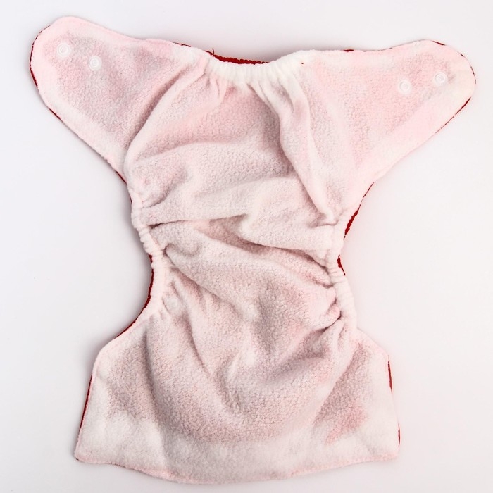 Многоразовый подгузник «Я люблю маму», цвет красный Многоразовый подгузник «Я люблю маму», цвет красный