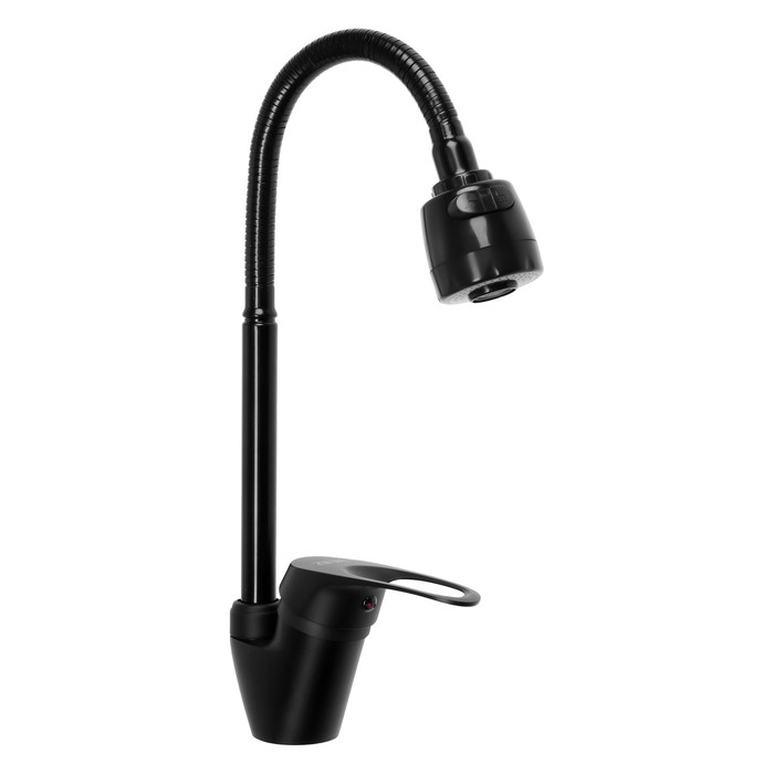 Смеситель для кухни ZEIN Z3497, гибкий излив, картридж керамика 40 мм, латунь, черный Смеситель для кухни ZEIN Z3497, гибкий излив, картридж керамика 40 мм, латунь, черный