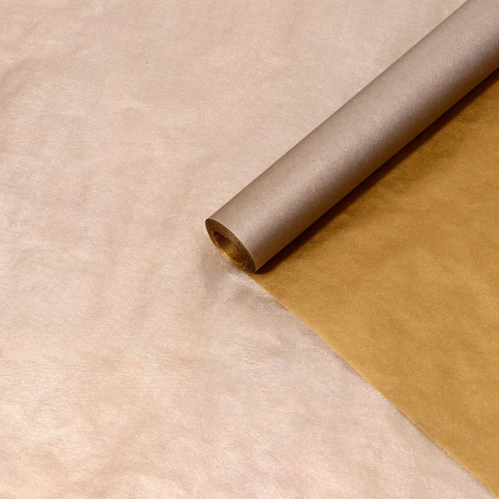 Пергамент флористический Пергамент флористический "Серый-золотой", 0,6 х 10 м, 45 г/м2