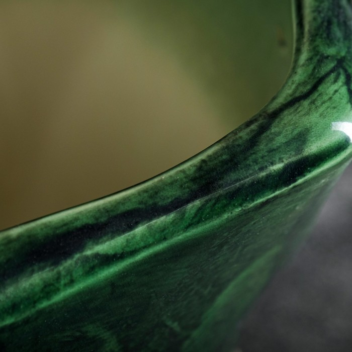 Набор горшков 3 шт Набор горшков 3 шт "Рубин" зеленый, 25 х 33 см, 20 х 25 см, 16 х 17 см, 8,5 л, 3,7 л, 1,5 л