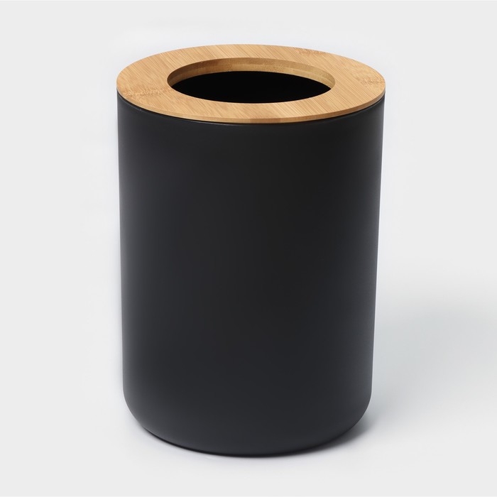 Набор аксессуаров для ванной комнаты SAVANNA «Вуди», 6 предметов (мыльница, дозатор, 2 стакана, ёршик, ведро), цвет чёрный Набор аксессуаров для ванной комнаты SAVANNA «Вуди», 6 предметов (мыльница, дозатор, 2 стакана, ёршик, ведро), цвет чёрный