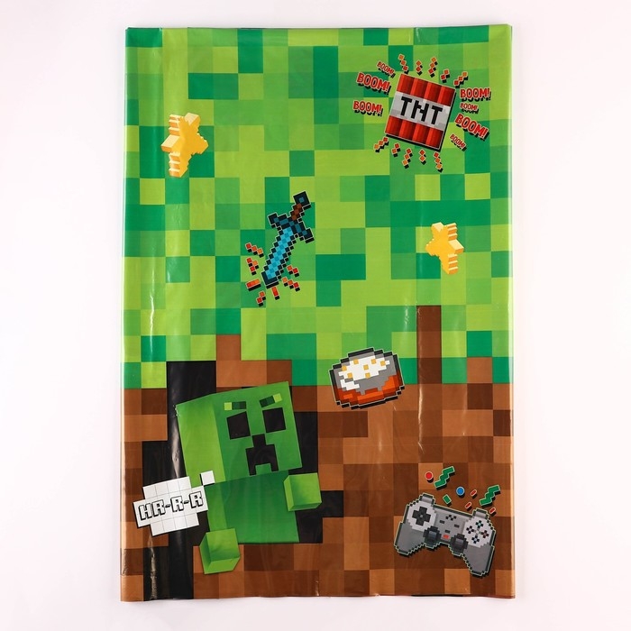 Скатерть одноразовая праздничная 120х180 см, 35 мкр Скатерть одноразовая праздничная 120х180 см, 35 мкр