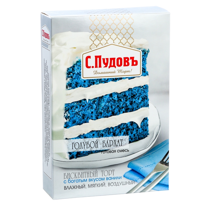 Торт  Торт "Голубой бархат" С.Пудовъ, 400 г