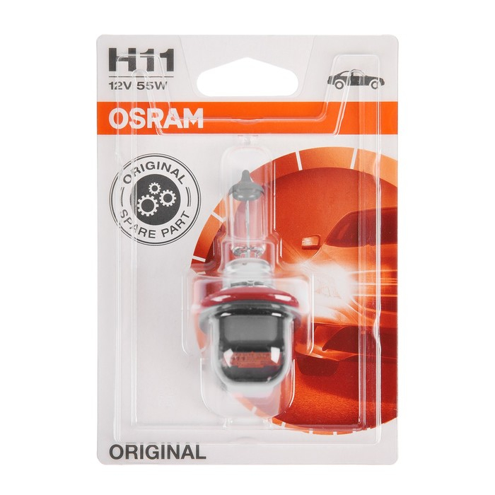 Лампа автомобильная Osram H11, 12 В, 55 Вт, PGJ19-2, 64211-01B Лампа автомобильная Osram H11, 12 В, 55 Вт, PGJ19-2, 64211-01B