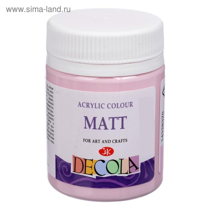 Краска акриловая матовая 50 мл, ЗХК Decola, Сакура, 14328370 Краска акриловая матовая 50 мл, ЗХК Decola, Сакура, 14328370
