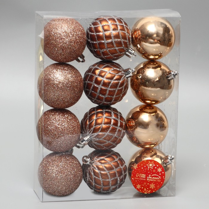 Набор шаров пластик d-6 см, 12 шт «Ларго» Набор шаров пластик d-6 см, 12 шт «Ларго»