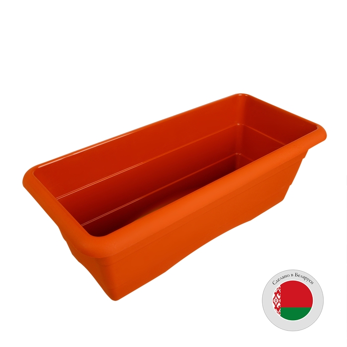 Ящик для цветов, 48 × 22 × 17 см, 10 л, цвет терракот Ящик для цветов, 48 × 22 × 17 см, 10 л, цвет терракот