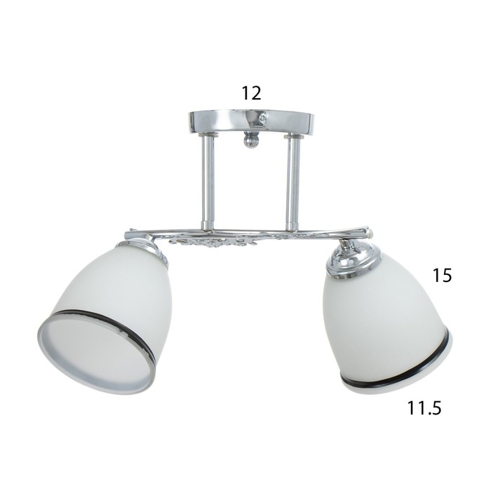 Люстра Люстра "Офелия" 2хЕ27 40т хром 47х18х25 см BayerLux