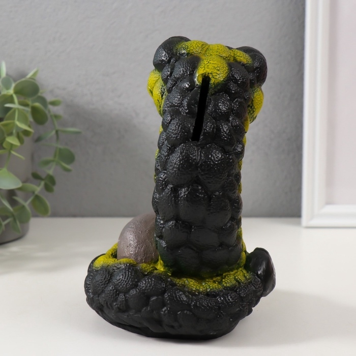 Новогодняя копилка  Новогодняя копилка "Мини Гумми"  12х12х17 см, черно-зеленый