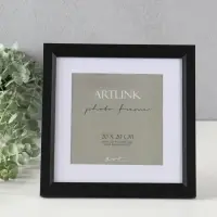 Фоторамка для фото 20х20 см, с паспарту 15х15 см МДФ Anna, чёрный Фоторамка для фото 20х20 см, с паспарту 15х15 см МДФ Anna, чёрный