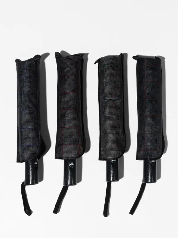 Зонт полуавтоматический &laquo;Клетка&raquo;, эпонж, 3 сложения, 8 спиц, R = 48/55 см, D=110 см, цвет МИКС