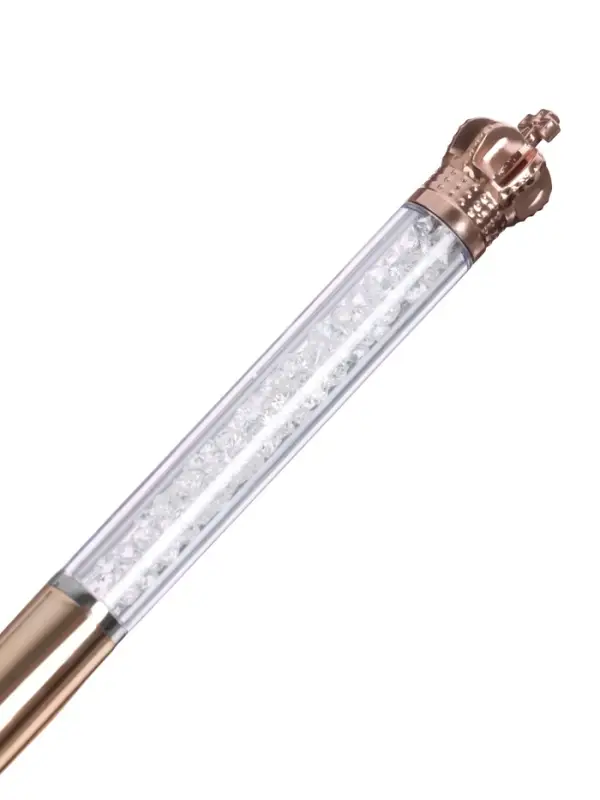 Ручка шариковая-прикол «Корона» со стразами, МИКС