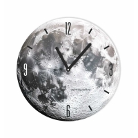 Часы настенные "Luna", Луна, интерьерные, плавный ход, d-33,5 см