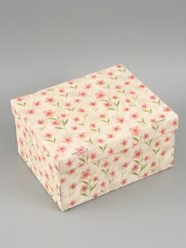 Коробка складная &laquo;Цветы&raquo;, 31 х 25,5 х 16 см