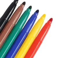 Фломастеры 6 цветов Jambo, вентилируемый колпачок, толстые