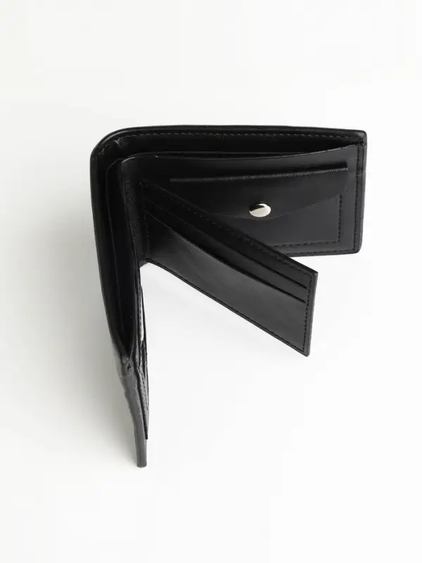 Портмоне мужское &laquo;Сайф&raquo;, без застёжки, отдел для карт, монет, чёрное