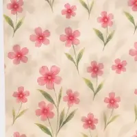 Бумага упаковочная крафт &laquo;Розовые цветы&raquo;, 50&times;70 см