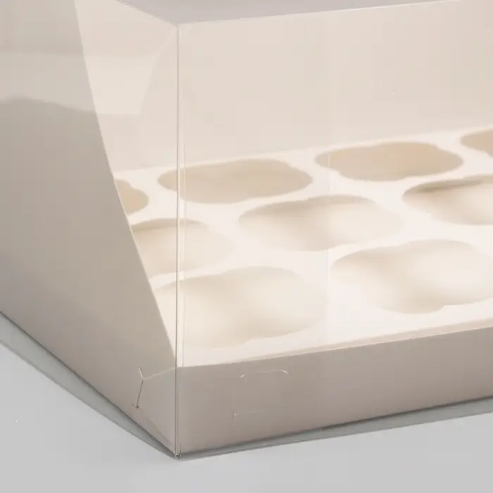 Коробка для 12 капкейков белая, 31&times;24&times;14 см