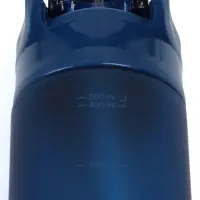 Бутылка для воды onlytop, 550 мл, тритан, с трубочкой, с поильником, синяя