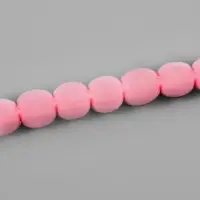 Тесьма декоративная с помпонами, 10 мм, 9.1&plusmn;0.5 м, розовая