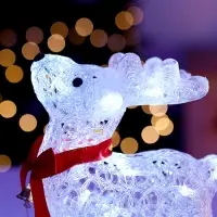 Фигура светодиодная «Олень», 20 см, 20LED, 220V, БЕЛЫЙ