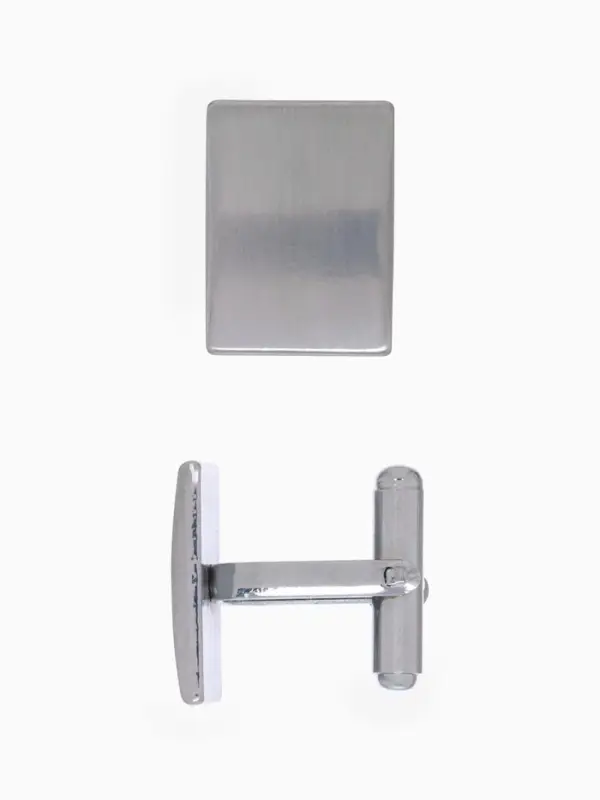 Набор мужской &laquo;Запонки + Зажим для галстука&raquo;, классика, цвет серебро