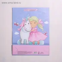 Пакет подарочный ламинированный, упаковка, «Маленькая принцесса», L 31 х 40 х 9 см