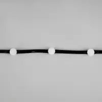 Умная гирлянда &laquo;Нить&raquo; 5 м, роса с насадками &laquo;Шарики&raquo;, IP20, черный провод, 100 LED, пульт ДУ, приложение, свечение RGB, USB