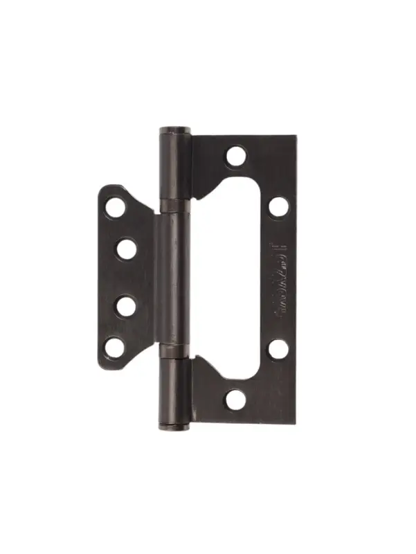 Петля-бабочка ТУНДРА, 100&times;70&times;2.0 мм, универсальная, без врезки, графит, 2 шт.