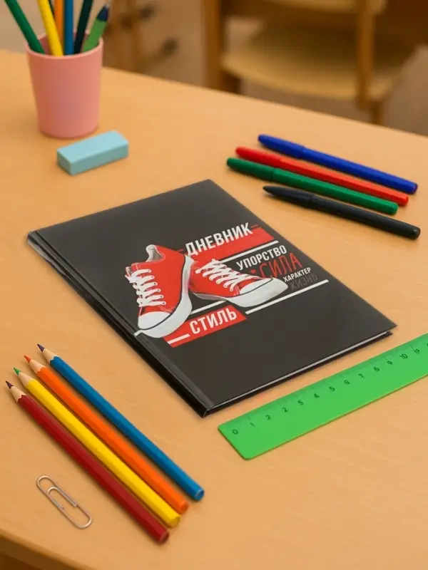 Дневник школьный для 5-11 классов, &laquo;Кеды&raquo;, твёрдая обложка 7БЦ, глянцевая ламинация, 48 листов