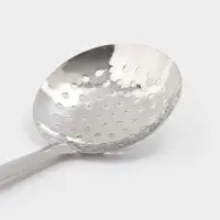 Шумовка для казана Шафран, 46 см, глубокая, узбекская, с деревянной ручкой, металл