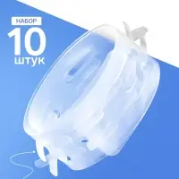 Стрип лента с подвесом на 12 крючков, L=60, 10 шт. прозрачный