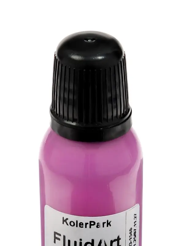 Краска акрил для техники Флюид Арт 25мл KolerPark, сиреневая KР.313-0,025