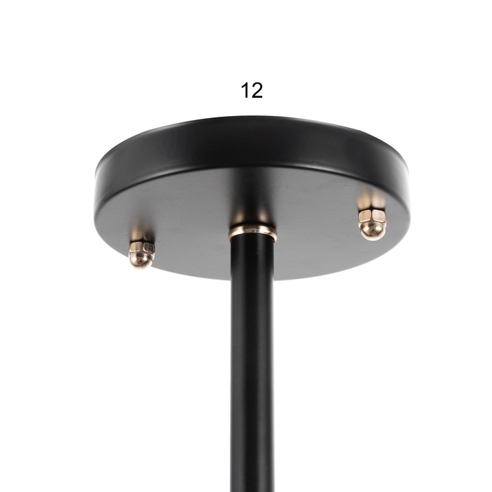 Люстра Люстра "Рипли" 6хЕ27 40Вт черно-золотой 55х55х40 см