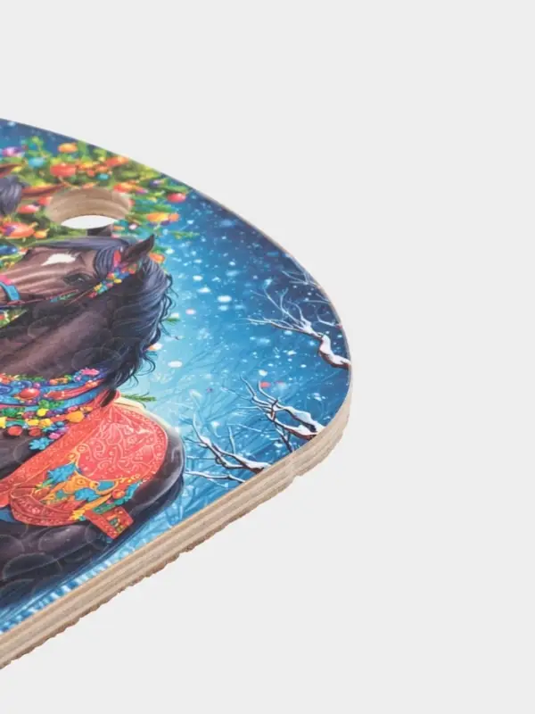 Доска разделочная сувенирная Дарим Красиво «Символ года.С новым годом, календарь», дерево, 27.5×19.5×0.5 см, разноцветная Доска разделочная сувенирная Дарим Красиво «Символ года.С новым годом, календарь», дерево, 27.5×19.5×0.5 см, разноцветная