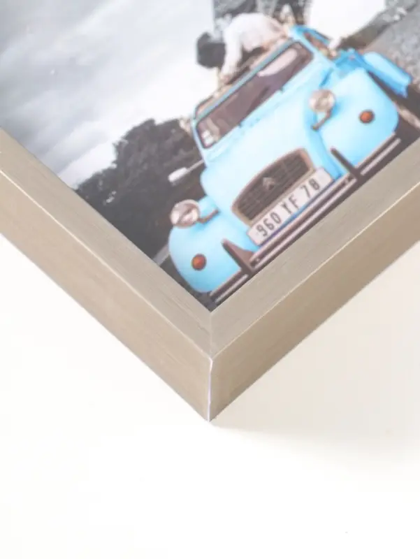 Фоторамка пластик 20х25 см "Ламберто" серебро с белым 26х21х3,5 см