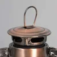 Ночник декоративный LED, аккум 5800mAh 3,7V "Фонарь" регулятор яркости бронза 11,5х16х24 см   109144