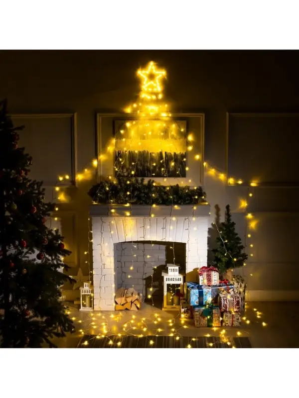 Светодиодная фигура &laquo;Комета&raquo; 3.5 м, пластик, 9 нитей, 31 В, свечение тёплое белое