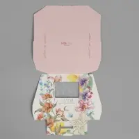 Кондитерская упаковка, коробка с ламинацией &laquo;Цветы&raquo;, 10&times;8&times;3.5 см