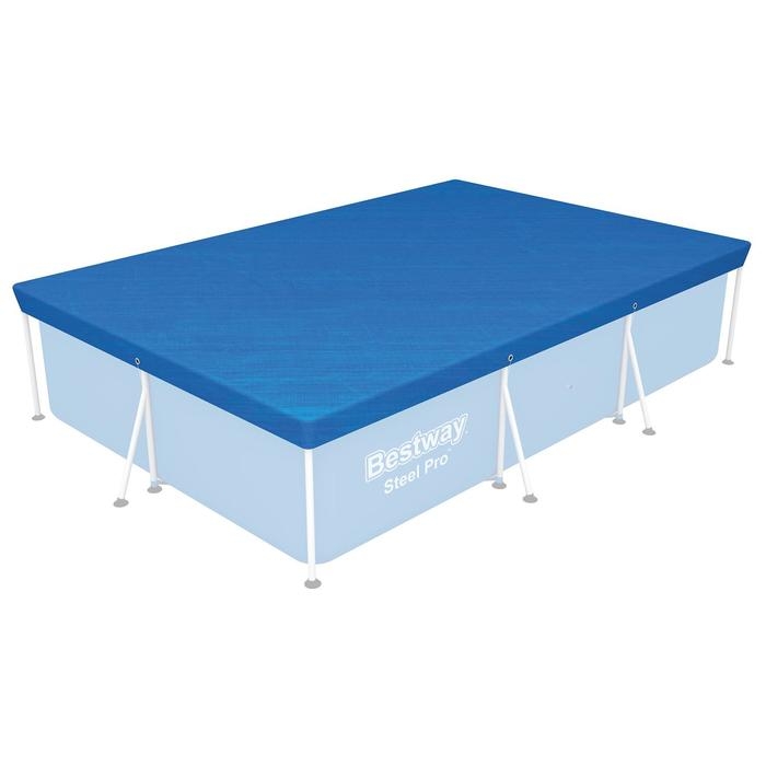 Тент для прямоугольных каркасных бассейнов 304 х 205 см, 58106 Bestway Тент для прямоугольных каркасных бассейнов 304 х 205 см, 58106 Bestway