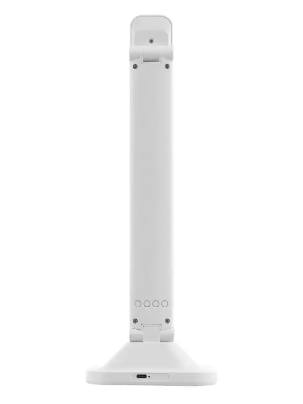 Лампа настольная светодиодная, часы, календарь, термометр, 3 режима, USB, 12&times;17&times;34 см, белая